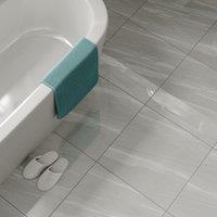 Wickes Olympia Grey Polished Sandstone Porcelain Wall & Floor Tile - 600 X 600mm