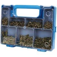 Optimaxx PZ Assortment Countersunk Passivated Wood Screw - Pack of 1000