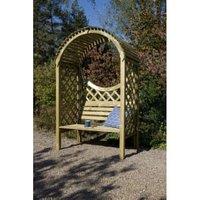 Rowlinson Keswick Curved Roof Trellis Garden Arbour - 1320 x 800mm