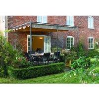 Rowlinson St. Tropez Grey Retractable Garden Canopy - 3300 x 3000mm