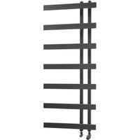 Towelrads Horton Black Towel Radiator - 1200 x 500mm