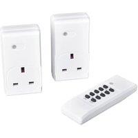Masterplug 13A Remote Control Socket - Pack of 2