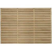 Forest Garden Double Slatted Fence Panel - 1800 x 1200mm - 6 x 4ft - Pack of 3