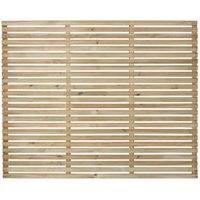 Forest Garden Single Slatted Fence Panel - 1800 x 1500mm - 6 x 5ft - Pack of 5