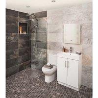 Wickes Colorado Carbon Grey Porcelain Wall & Floor Mosaic Tile Sheet - 300 x 300mm