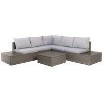 Charles Bentley Rattan & Polywood Garden Corner Lounge Set