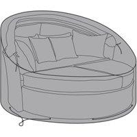 Charles Bentley Rattan Garden Day Bed Waterproof Cover - Black