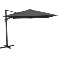 Charles Bentley Premium Cantilever Garden Parasol with Crank & Tilt - Grey