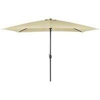 Charles Bentley Rectangle Garden Parasol - Beige