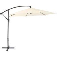 Charles Bentley Hanging Cantilever Garden Parasol - Cream