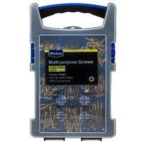 Wickes Single Thread Grab Pack Zinc & Yellow Screw - Pack Of 1000