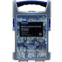 Wickes Single Thread Grab Pack Zinc Plated Screw - Pack Of 1000