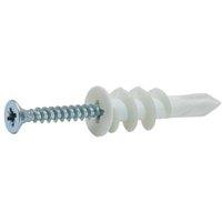 Self Drill Nylon Plasterboard Fixers 41mm - Pack of 100