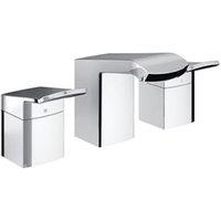 Bristan Descent 3 Hole Chrome Bath Filler Tap