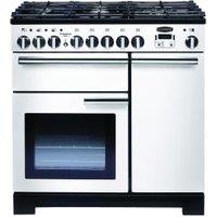 Rangemaster Professional Deluxe 90cm Dual Fuel Range Cooker - White