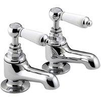 Bristan Renaissance Pair of Chrome Lever Bath Taps