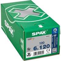Spax Tx Countersunk Wirox Screws - 6x120mm Pack Of 100
