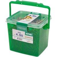 Spax Pz Countersunk Yellox Screws Bulk Tub - 4x50mm Pack Of 650
