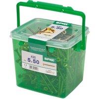 Spax Pz Countersunk Yellox Screws Bulk Tub - 5x50mm Pack Of 430
