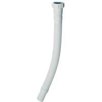 McAlpine WC-F26R- White Straight Flexible Toilet Pan Connector - 170 to 410mm