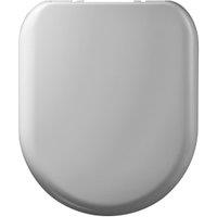 Wickes D Shaped Thermoset Plastic Soft Close Quick Release Toilet Seat - White