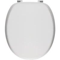 Wickes Wooden Standard Close Toilet Seat - White