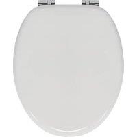 Wickes Wooden Soft Close Toilet Seat - White