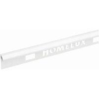 Homelux 8mm PVC Quadrant White Tile Trim - 2.44m