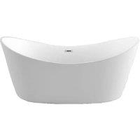 Wickes Sydney Freestanding Contemporary Double Ended Slipper Bath - 1700 x 800mm
