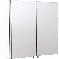 Croydex Dawley Double Door White Bathroom Cabinet - 670 x 600mm