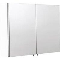 Croydex Dawley Large Double Door White Bathroom Cabinet - 670 x 800mm