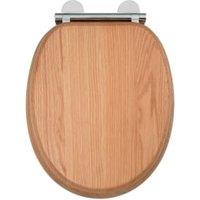 Croydex Rutland Flexi-Fix Wooden Soft Close Quick Release Toilet Seat - Oak