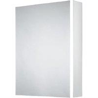 Sensio Grantham Bluetooth LED Single Door Bathroom Mirror Cabinet - 700 x 570mm