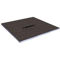 Wickes Linear 30mm Wetroom Shower Tray with Centre Drain Level Access - 900 X 900mm