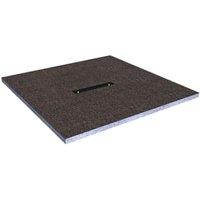 Wickes Linear 30mm Wetroom Shower Tray with Centre Drain Level Access - 1000 X 1000mm