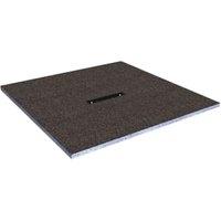 Wickes Linear 30mm Wetroom Shower Tray with Centre Drain Level Access - 1200 X 1200mm