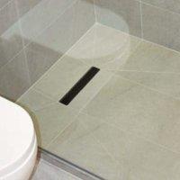 Linear Matt Black Trap Cover - 300mm