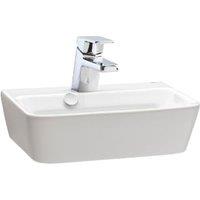 Wickes Emma 1 Tap Hole Wall Hung Square Bathroom Basin - 420mm