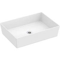 Wickes Platinum Rectangle Countertop Bathroom Basin - 510mm