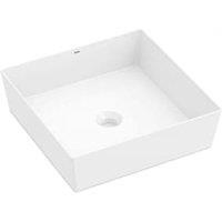 Wickes Platinum Square Countertop Bathroom Basin - 380mm