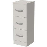 Wickes Grey Gloss 3 Drawer Storage Unit - 825 x 300mm