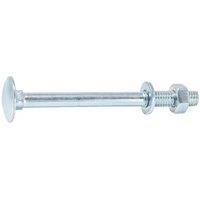 Wickes Carriage Bolt Nut & Washer - M6 x 75mm - Pack of 10