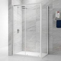Nexa By MERLYN 6mm Chrome Framed Sliding Shower Door Only - 1200mm