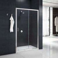 Nexa By MERLYN 6mm Chrome Framed Sliding Shower Door Only - 1400mm