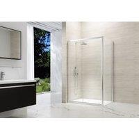 Nexa By MERLYN 6mm Chrome Framed Sliding Shower Door Only - 1500mm