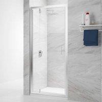 Nexa By MERLYN 6mm Chrome Framed Pivot Shower Door Only - 800mm