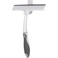 Croydex Plastic Squeegee & Holder - Grey/Yellow