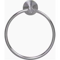 Croydex Somerton Bathroom Towel Ring - Brushed Steel