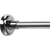 Croydex L-Shaped Telescopic Shower Curtain Rail - Chrome