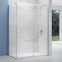 Nexa By MERLYN 8mm Chrome Frameless Sliding Door Only - 1200mm